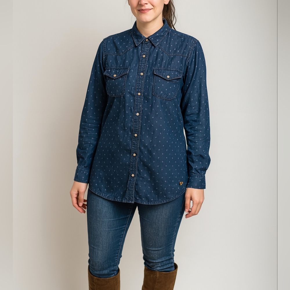 Pepe‎ Jeans Blue Fitted Button Down Shirt